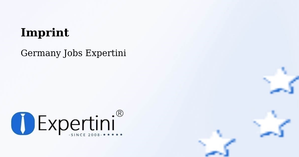 Imprint – Ernstroda - Germany Jobs Expertini